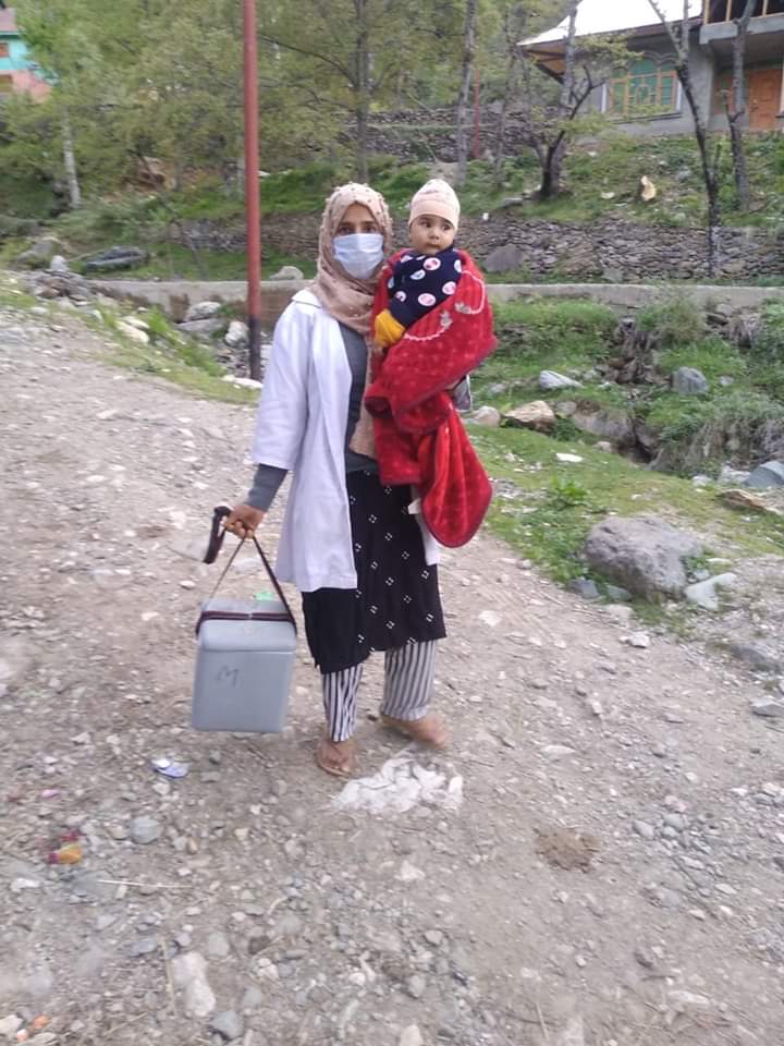 Amid Lockdown Routine immunisation is going on even in remotest areas of Kashmir Division