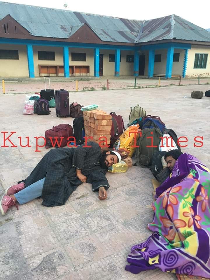 Returnees made to sleep under open sky in Kupwara