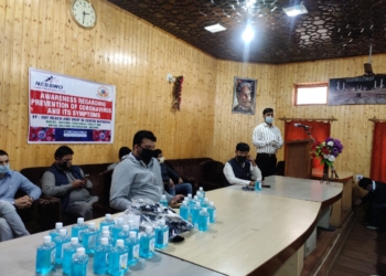 Kupwara:NESSWO organised awareness session on COVID19.