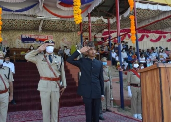 Independence Day 2020 celebrated in District Police Lines Kupwara.