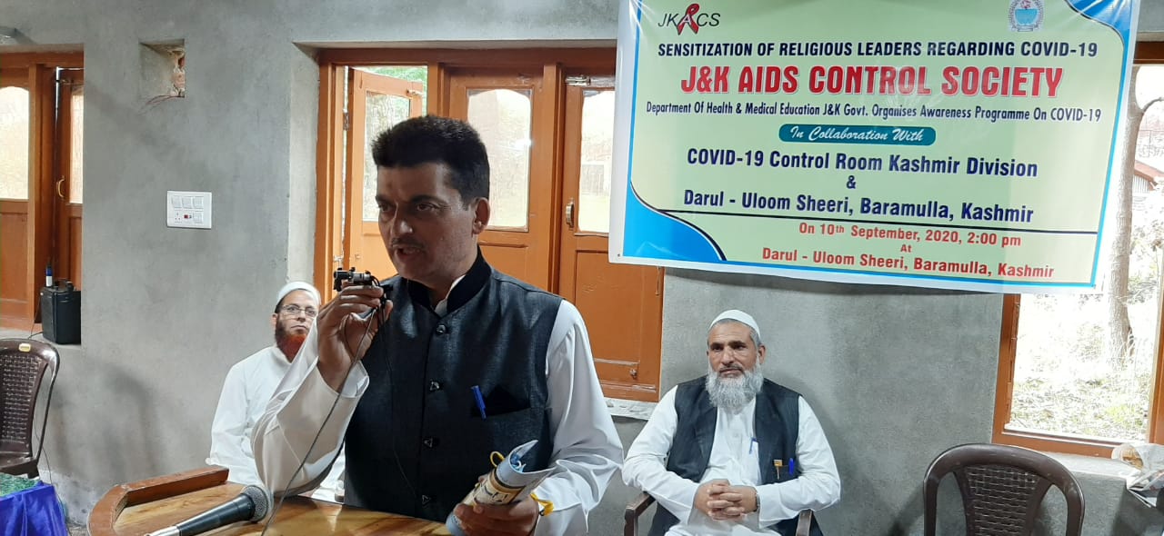 Sensitization Programme for Religious Leaders on COVID19 by JKSACS reaches Baramulla: