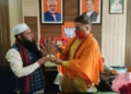BJP leader Javed Qureshi met with the party president  Ravinder Raina