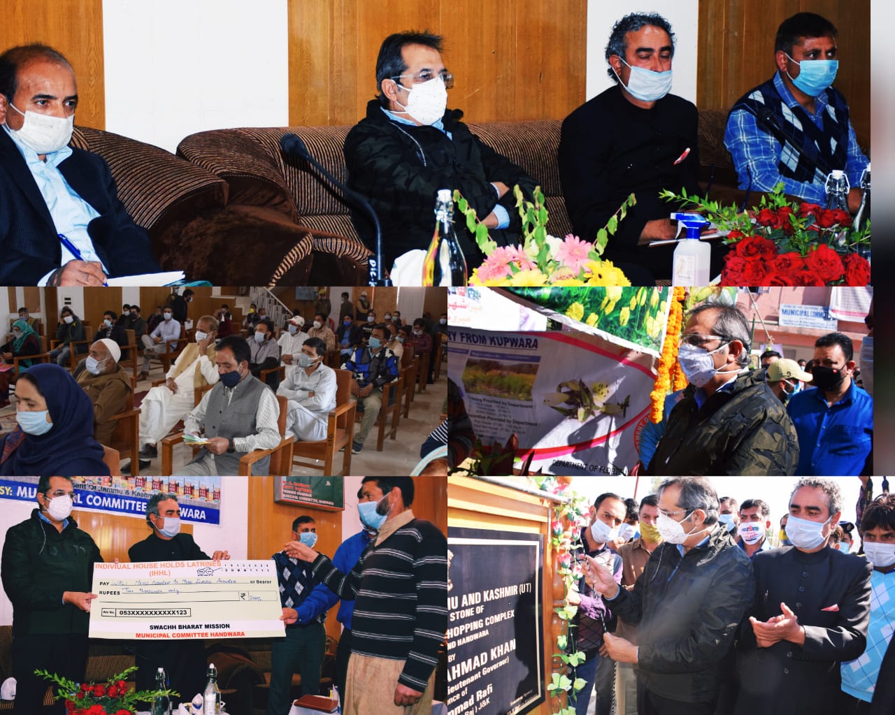 Advisor Baseer Khan visits Handwara; lays foundation stone for shopping complex at Handwara