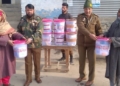 Handwara Cops distributed Covid19 Protection Kits among BPL families