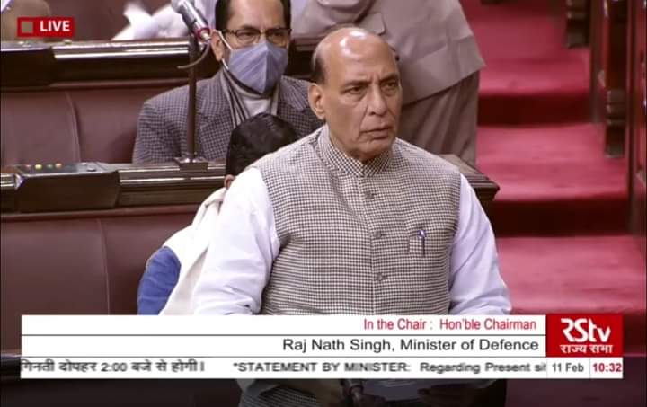 Full disengagement has begun at Pangong lake; not an inch to be given away: Defence Minister in Rajya Sabha