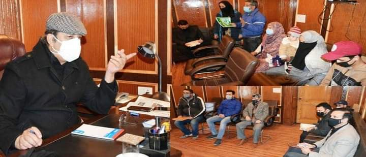 Advisor Baseer Khan holds public grievances camp; Asks officers for speedy redressal of community issues