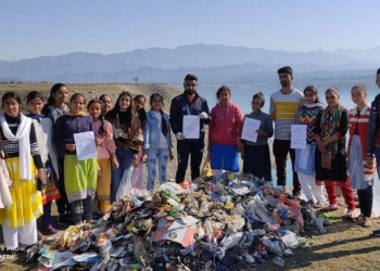 Cleanliness drive in Purthu (mini goa)