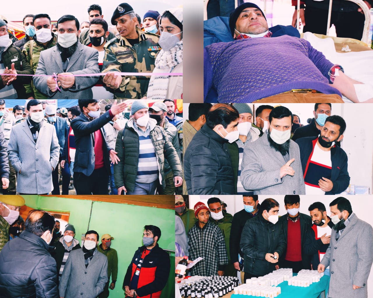 DC Kupwara inaugurates free medical cum blood donation camp at GHS Meelyal