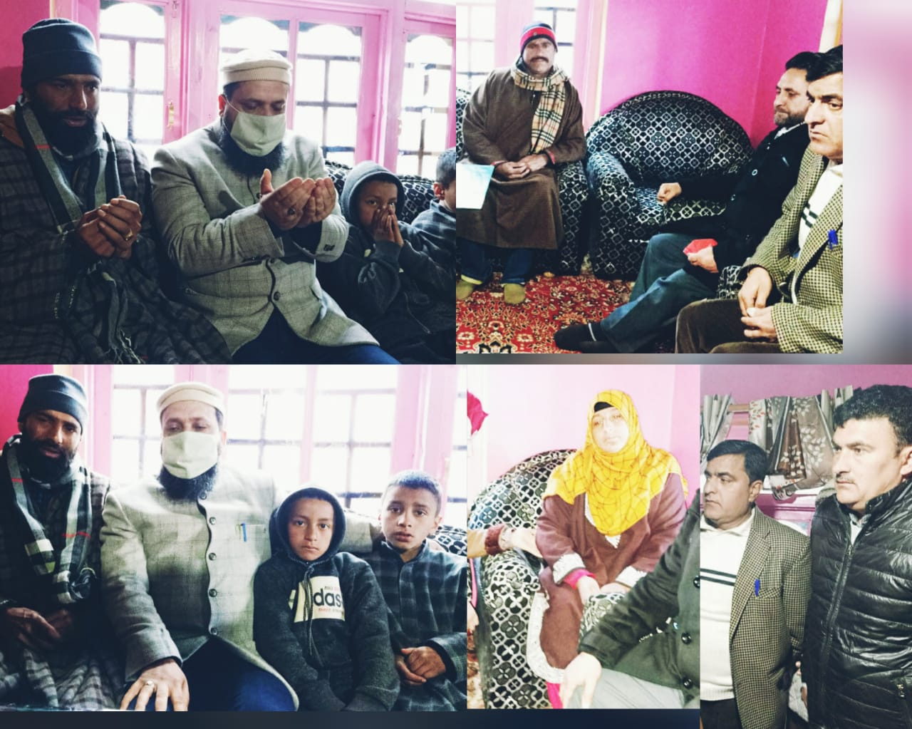 DC Kupwara pays condolence to Constable Mohammad Yousuf at Zurhama