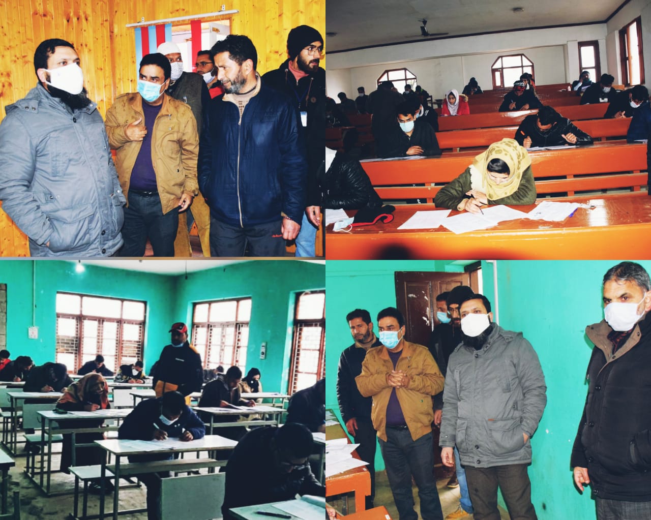 DC Kupwara inspects various centres of JKSSB Class IV examination