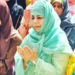 Mehbooba Mufti greets people on Shab-e-Mehraj