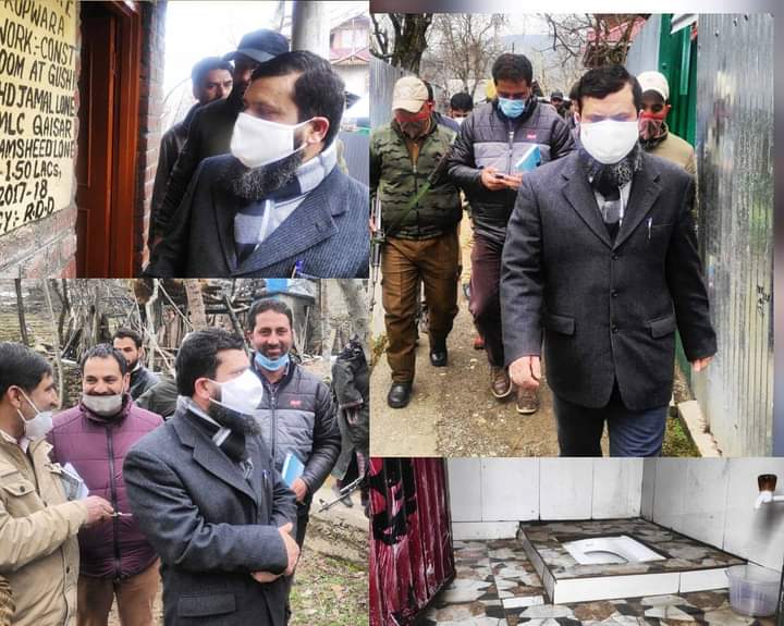 DDC Kupwara inspects developmental works in Gushi, Manigah, Sehpora villages.