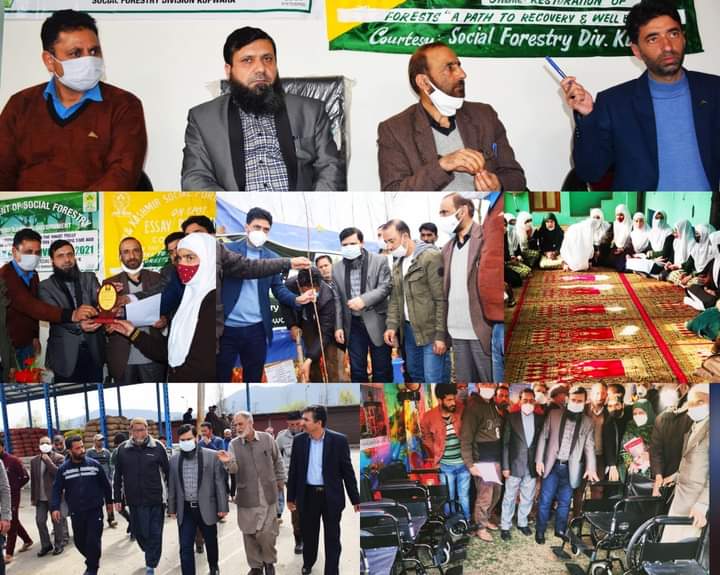 DC Kupwara inaugurates Plantation Drive, Painting Competition at Waripora, provides wheelchairs at Kupwara