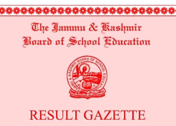 JKBOSE 12th Kashmir division Gazette Available Now