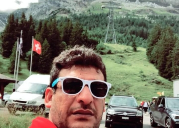 Chairman MC Kupwara Reyaz Mir greets people on Shab-e-Qadr