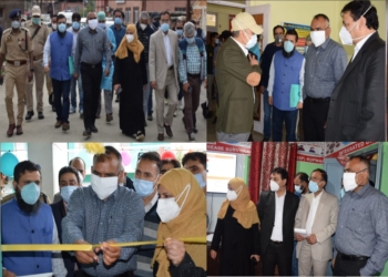 Div Com  Kashmir visits Kupwara district