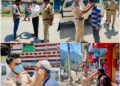 KUPWARA POLICE DISTRIBUTED FACE MASKS TO THE GENERAL PUBLIC