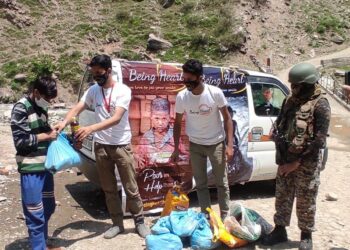 INDIAN ARMY & BEING HEART NGO CELEBRATED WORLD ENVIRONMENT DAY-2021 AT MUHRI, KUPWARA