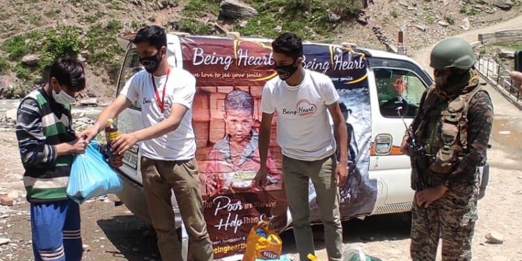 INDIAN ARMY & BEING HEART NGO CELEBRATED WORLD ENVIRONMENT DAY-2021 AT MUHRI, KUPWARA