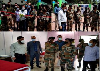 INDIAN ARMY SETS UP A DEDICATED COVID CARE CENTRE AT ARMY GOODWILL SCHOOL WAYNE, KUPWARA