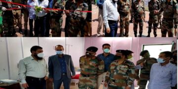 INDIAN ARMY SETS UP A DEDICATED COVID CARE CENTRE AT ARMY GOODWILL SCHOOL WAYNE, KUPWARA
