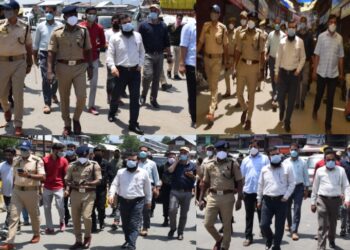 DC Kupwara inspects implementation of Covid lockdown in Kupwara