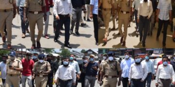 DC Kupwara inspects implementation of Covid lockdown in Kupwara
