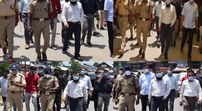 DC Kupwara inspects implementation of Covid lockdown in Kupwara