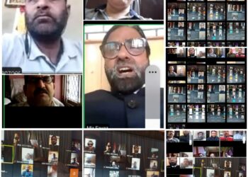 A maiden virtual meeting of all J&k Lecturers forum was held today under the chairmanship of Dr.Manzoor