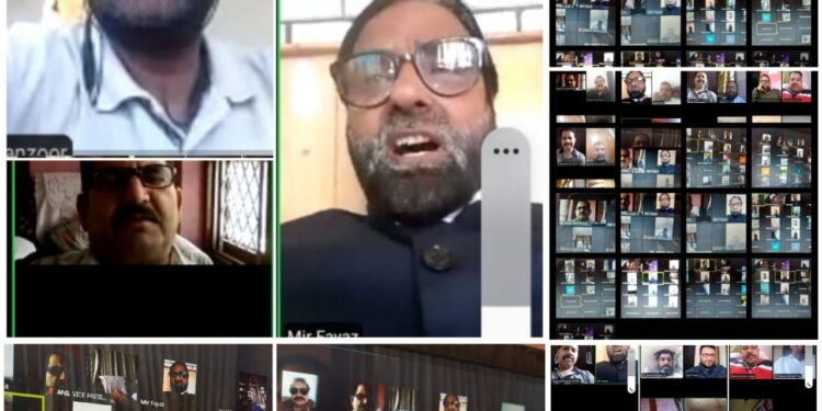 A maiden virtual meeting of all J&k Lecturers forum was held today under the chairmanship of Dr.Manzoor