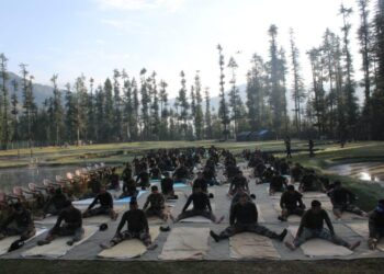 INDIAN ARMY CELEBRATED INTERNATIONAL YOGA DAY-2021 THROUGHOUT KUPWARA