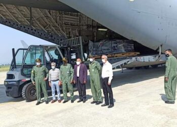 Fresh consignment of 9 Oxygen Generation Plants from Germany received by J&K Government today