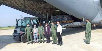 Fresh consignment of 9 Oxygen Generation Plants from Germany received by J&K Government today
