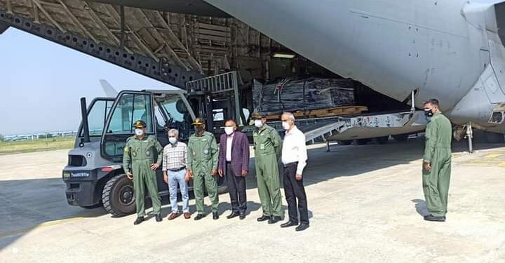 Fresh consignment of 9 Oxygen Generation Plants from Germany received by J&K Government today