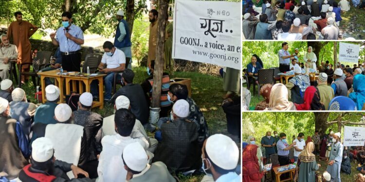 GOONJ NGO and Medical Block Sogam organised medical camp and vaccine awareness programe