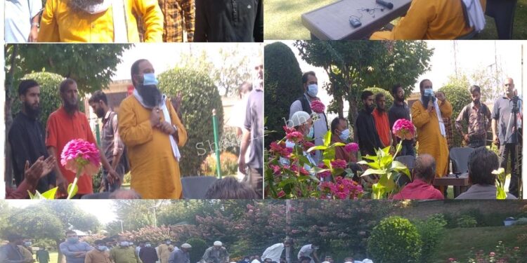 Javid Qurashi leads convention of Daily Wagers, casual labours at Langate