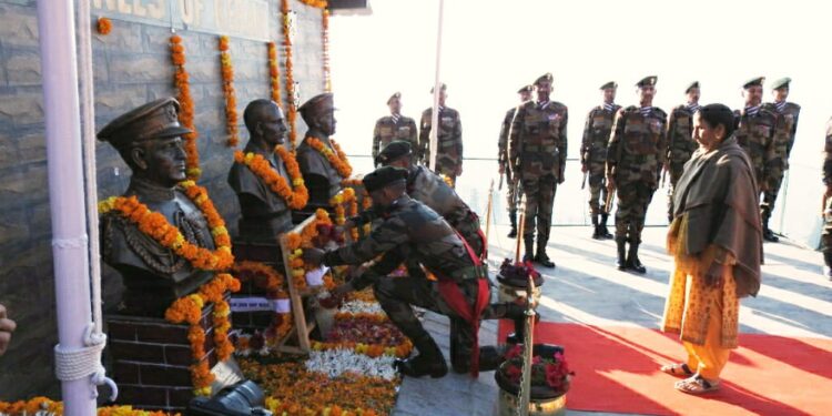 Veer Naari’ Pays Tribute at The Pharkian Bde & Incident Site .