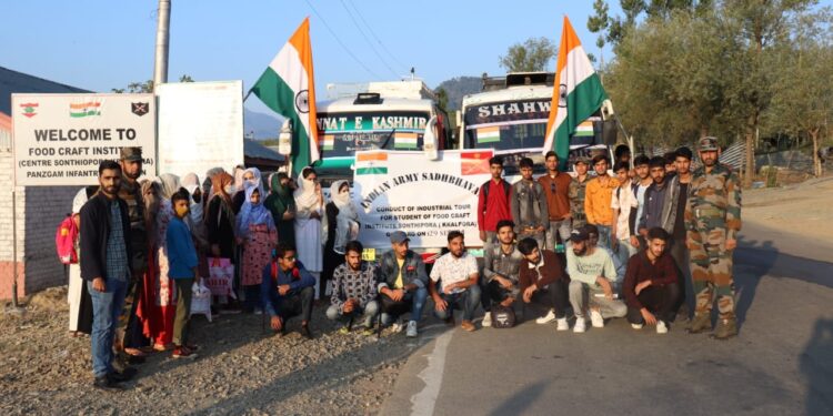ARMY ORGANISED INDUSTRIAL TOUR FOR STUDENTS OF FOOD CRAFT INSTITUTE, SONCHIPURA(KRALPURA)