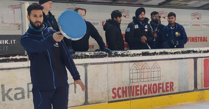 Aadil Manzoor ranks 8 in Intl Icestock championship in Italy