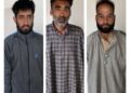 Three peddlers arrested arrested along with contraband