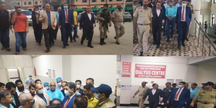 DC Kupwara visits SDH Kupwara, reviews preparations for mega health camp