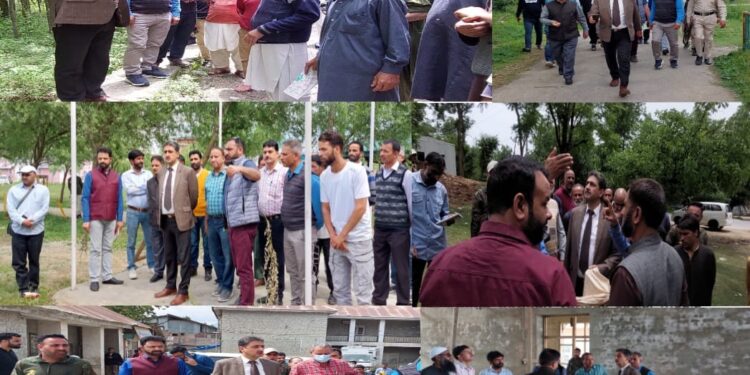 DDC Kupwara visits Handwara, inspects on going works