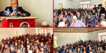 Raja Manzoor addressed a massive public gathering at Tangdar