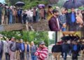 DC Kupwara visits Pothwari Nowgam, reviews situation arisen due to incessant rains