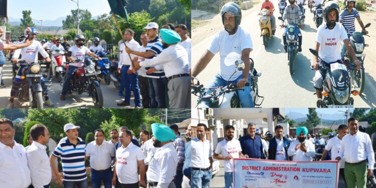 DC Kupwara flags off bike rally at Kupwara, ADC at Handwara, SDM at Sogam