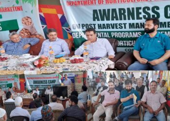 Horticulture P&M department Kupwara organizes awareness camp at Fruit Mandi Bumhama