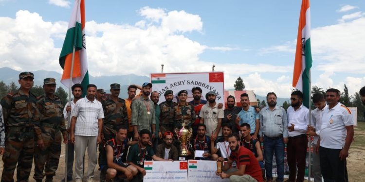 Volleyball Tournament Organised by Indian Army in Panzgam, Kupwara