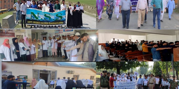 ‘Nasha Mukt J&K Abhiyan’Student rallies, Pledge ceremonies, Debates, Painting competitions across Kupwara district marked 2nd Day of month long Abiyan