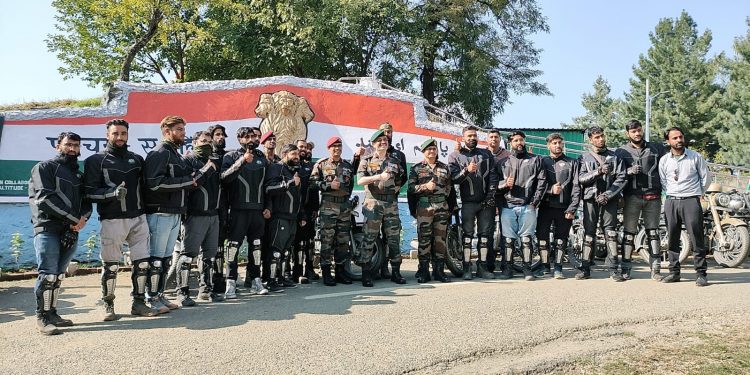 JKIO in collaboration with Indian Army organised bike rally to promote border tourism