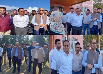 Secretary Health and ME, DC Kupwara inspects health facilities at Handwara